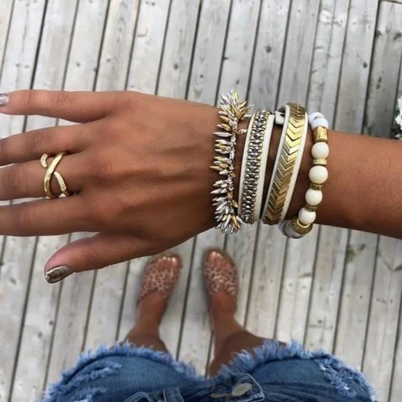 Stella & Dot | Gold + Pavé Aveda Wrap Ring Retired - Picture 9 of 9